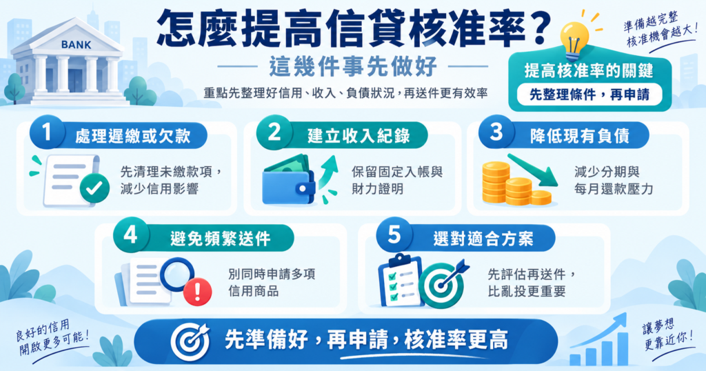 信貸被拒怎麼辦？申請多家銀行還是沒過？常見原因與資金解法一次看